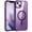 Purple, variant on MonsDirect Magnetic Case for iPhone 15, Compatible with MagSafe Wireless Charging, Slim Protective Translucent Matte Case Cover Hard Plastic Shell for iPhone 15 6.1'' 2023, Black