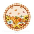 thumbnail image 3 of HCBY 24Pcs Thanksgiving Paper Plates and Napkins, Fall Disposable Party Dinnerware with Harvest Pumpkin Sunflower for Autumn Holiday Party Decorations 7", 3 of 6