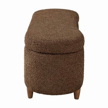 Newboti Furniture Boucle Flip Top Storage Bench Chocolate See below 02936