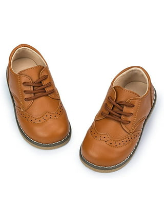 Boys Brown Tan Matt Formal Shoes | Boys Wedding Shoes | Lace Up Shoes | First Walkers