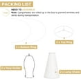 thumbnail image 6 of White Lamp Shades Set of 2, Empire Large Lamp Shades for Table Lamps Floor Lamps, 6" Top x 16" Bottom x 10.8" High, Natural Linen Lampshades Replacement, Spider, Harp Holders Included, Easy Assembly, 6 of 16