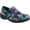 Blue, variant on Spring Step Manila-Boreal Slip-On Work Shoes for Women | Stylish Printed Leather with Side Elastic
