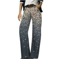 thumbnail image 1 of Pantalones largos para mujer, pantalones elásticos, pantalones elásticos con estampado de cintura, pantalones pitillo ajustados con botones Odeerbi ODB-2, 1 of 9