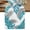 Blue, variant on Sage Green Leaves Table Runner 36 Inches, Willow Leaf Country Botanical Branches Bed Runner Dresser Scarves Tabletop for Indoor Outdoor Parties/Ceremony/Banquet, 13"x 36"