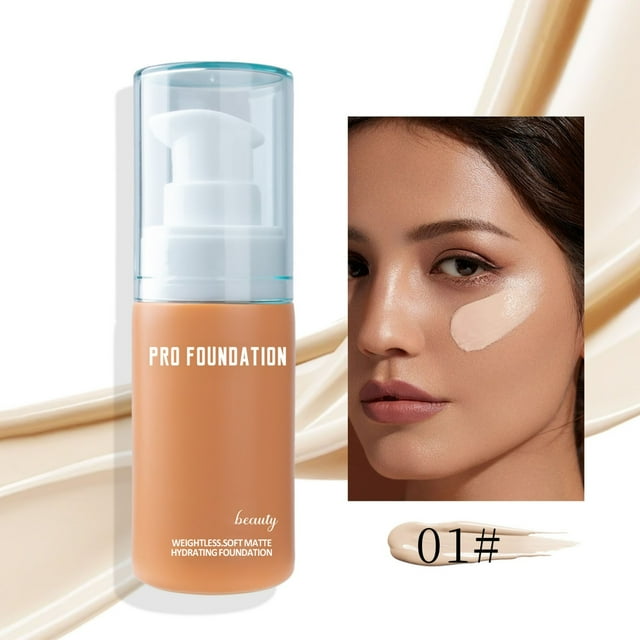Dvkptbk Foundation liquids Make-up Foundations Liquid Matte Concealer Permanent Make-up Invisible Pores Make-up Foundations European and N Make-up Foundations Cream