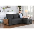 thumbnail image 3 of Devion Furniture Polyester Reversible Sectional Sofa, Dark Gray, 3 of 21