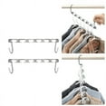 thumbnail image 6 of 2-10x Magic Metal Wonder Hanger Closet Space Saver Organizer Rack Clothes Hooks, 6 of 11