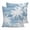 Blue, White, Gray, variant on 16x16 Pillow Covers Set of 2, Summer Palm Trees Square Throw Pillow Covers for Couch/Sofa/Living Room, Tropical Navy Blue Shabby Abstract Art Beach Decorative Soft Pillowcases for Couch