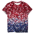 thumbnail image 5 of Qingpeng 4th of July Patriotic T Shirts for Women Summer Star Print Shirts Women's Independence Day Short Sleeve Casual Tee Tops, 5 of 5