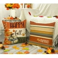 thumbnail image 4 of Fall Pillow Covers 16 x 16 Inch Set of 4, Thanksgiving Buffalo Check Farmhouse Decorations White Pumpkin Outdoor Autumn Blessed Pillows Decorative Throw Cushion Case for Home Decor S24F05-16, 4 of 6