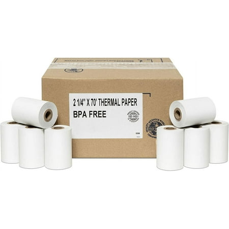 Verifone Vx520 (2-1/4" x 70') Thermal Receipt Paper - 100 ROLLS