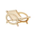thumbnail image 2 of MERIGLARE Cat Hammock Bed Adjustable Cat Lounge Chair for Indoor Cat Rabbit Small Dogs Sisal Cushion, 2 of 9