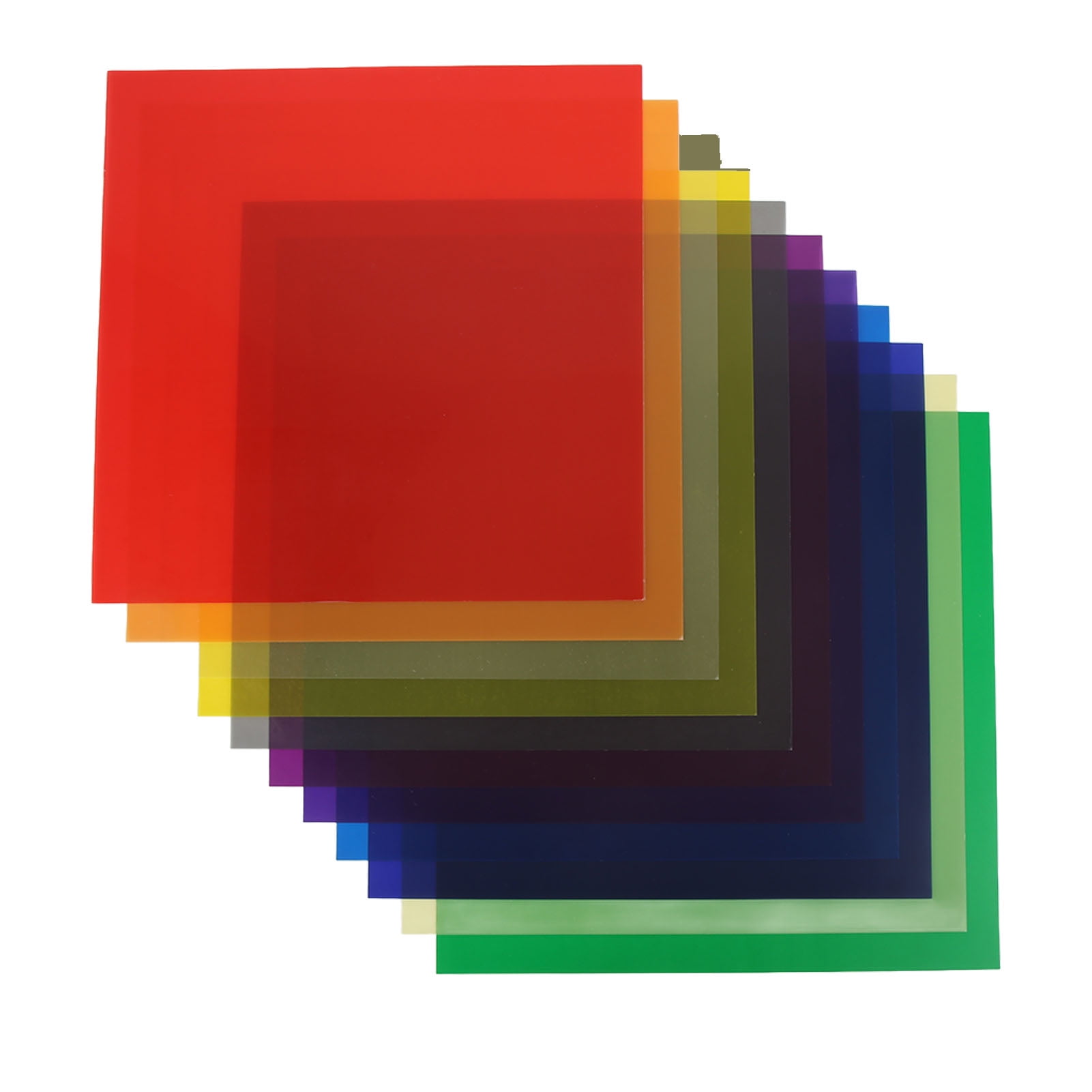 Lot De 9 Filtres Couleur Gel A4 Pour Flash LED – Films Correcteurs De Couleur Transparents 29.8x21cm