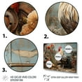 thumbnail image 3 of Designart "Chicken Barnyard Charm" Animals Wall Art Print, 3 of 5