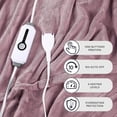 thumbnail image 5 of Heated Blanket 62" x84'' Twin Size with 4 Heating Levels 10 Hours Auto-Off Electric Throw in Cozy Plush Fabric Reversible for Home Bedding Couch - 1-dark Pink, 5 of 15