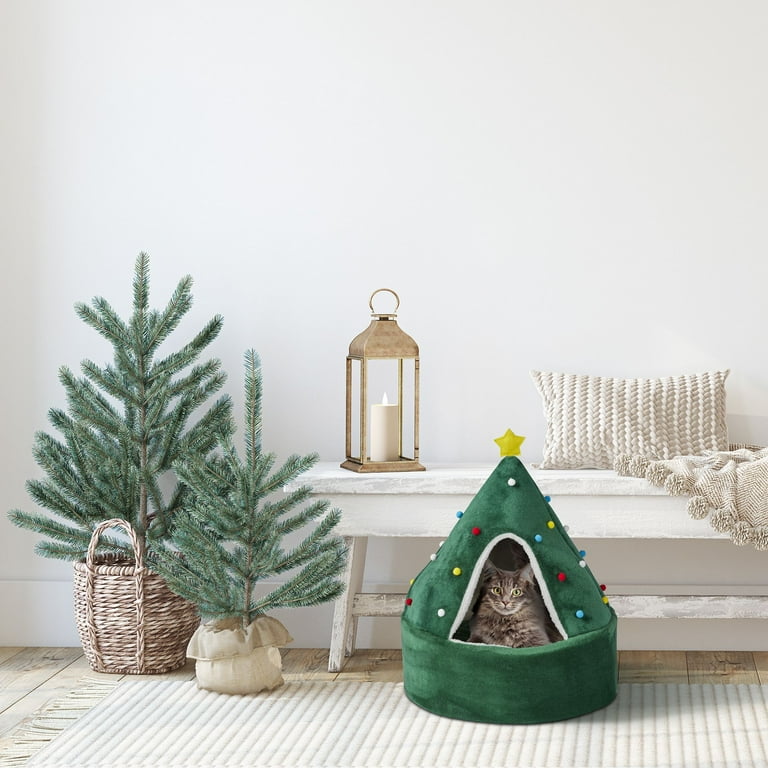 Christmas tree dog bed discount
