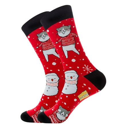

Lawor Socks For Men&Women UniChristmas Vintage Cashmere Fashionlong Sock Comfortable Socks E