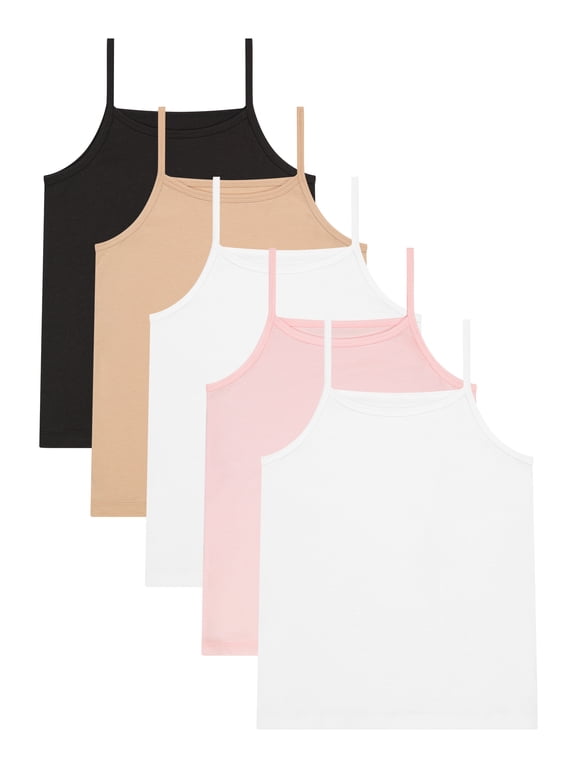 Girls Cami, 5-Pack, Sizes S-XL