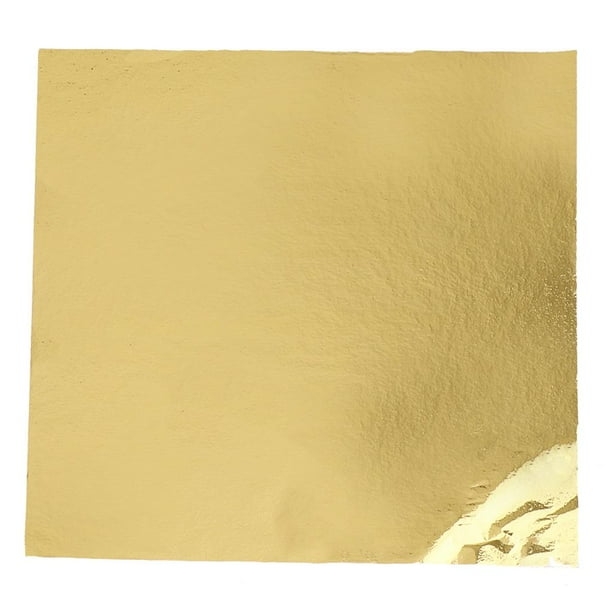 500 hojas de y plateadas, papel de aluminio, artesanía dorada para decoración de tejado, 14x14cm 2 perfecl Papel aluminio