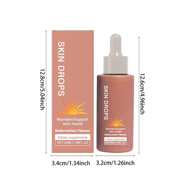 tanning drops melanotan Sunless Liquid to Drink, for Women, Melanin & Skin, 2 Fl Oz Drinkable Tanning Drops to Enhance