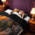 thumbnail image 3 of Manfei Jungle T-Rex Wildlife Twin Comforter Sets,Retro Dino Animals Bedding Set,Orange Black,Black Reversible,2pcs,1 Comforter and 1 Pillowcase, 3 of 7