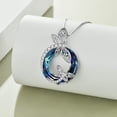 thumbnail image 3 of WINNICACA Sterling Silver Dragonfly Necklace Blue Crystal Birthday Anniversary Mothers Valentines Day Gifts for Women, 3 of 6