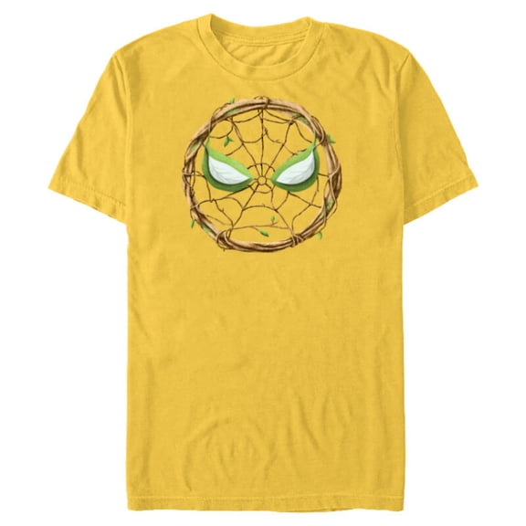 Marvel 85th Anniversary We Are Groot Spider-Man Mask Logo - Short Sleeve Blended T-Shirt for Adults - Customized-Yellow