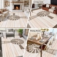 thumbnail image 5 of Rustic Windmill Area Rugs 5'x7', Washable Small Throw Rugs for Laundry Room Playroom, Vintage Country Farmhouse Wooden Grain Indoor Outdoor Rug Non-Slip Low Pile Carpet Runner Reversible Floor Mats, 5 of 8