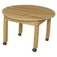 thumbnail image 6 of Wood Designs 83618C6 36 in. Mobile Round Hardwood Table With 18 in. Legs, 6 of 7