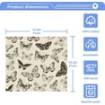 thumbnail image 4 of Coolnut Vintage Butterfly Washcloths Towels, Highly Absorbent and Soft Cotton Face Cloths, 6 Pack Quick Dry Wash Cloths - 12 X 12 Inches Washcloth Gift, 4 of 7
