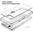 thumbnail image 5 of Xpression Case for Motorola Moto G Power 2021 Body Frame [Shock-Absorption] Rugged Hybrid Defender Rubber TPU Clear Hard Back Protective Phone Cover [Transparent], 5 of 8