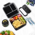 thumbnail image 2 of JXXM Fiambrera Bento para niños con termo de sopa de 8 oz, contenedores de almuerzo a prueba de fugas con 5 compartimentos, tarro térmico para comida y bolsa de almuerzo, contenedores de comida para l, 2 of 5