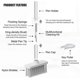 thumbnail image 2 of Cleaning Soft Bristle Brush Keyboard Cleaner 5 in 1 Multifunctional Computer Cleaning Tool Kit Corner Gap Duster Keycap Puller for Bluetooth Headphone, 2 of 5