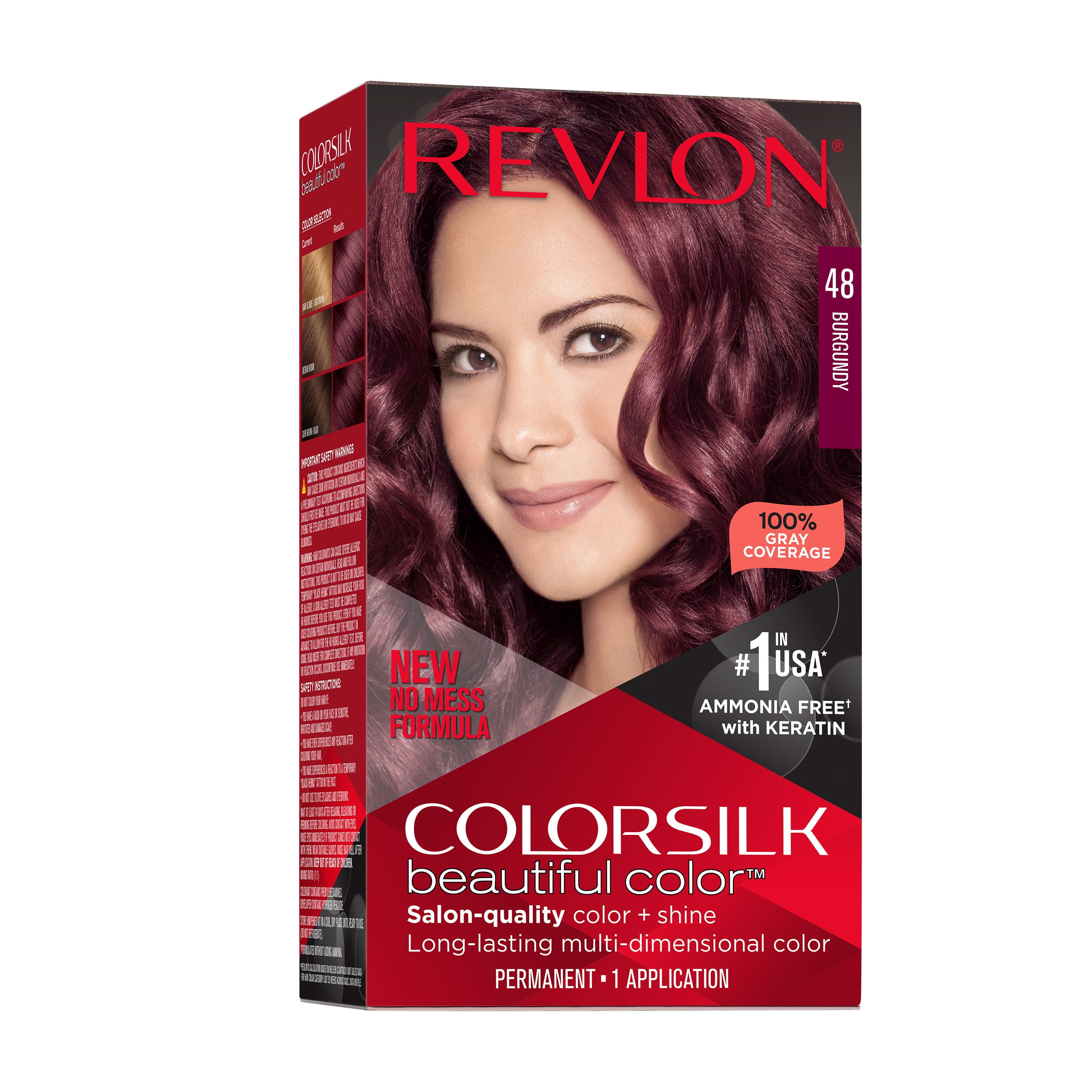 Revlon Colorsilk Beautiful Color Permanent Hair Color, LongLasting