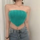 thumbnail image 1 of Txlixc - Camiseta de punto para mujer, sin tirantes, sin mangas, con dobladillo tipo pañuelo Txlixc Sexy, 1 of 6