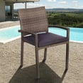 thumbnail image 3 of Atlantic Liberty All-Weather Wicker Patio Dining Chair - Set of 4, 3 of 5