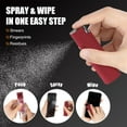 thumbnail image 3 of walrfid Car Screen Cleaner Spray and Wipe, Laptop Touchscreen Mist Cleaning Kit for Electronics Computer, iPad, Cellphone, MacBook, TV, Monitor, Tablet, Kindle Display, with Black Graffiti Case - Red, 3 of 6