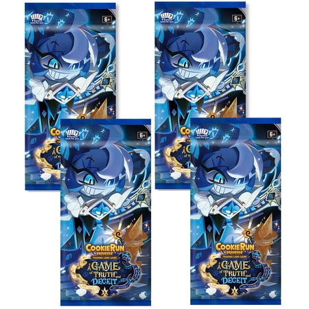 CookieRun TCG: A Game of Truth & Deceit - 4 Booster Pack Bundle - Braverse Trading Card Game, Strategy Play & Battle Deck-Building, Randomly Assorted
