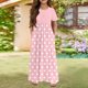 thumbnail image 2 of Girls Summer Dress Tween Dresses Short Sleeve Polka Dot Maxi Dress with Pockets Casual Summer Party Dresses for Kids Ages 3-10 ,Sie:160, 2 of 6