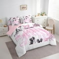 thumbnail image 3 of Manfei 7-Piece King Bedding Set Women's High Heels and Dress Design Decor For Adults, 3 of 8
