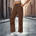 thumbnail image 5 of Diufon Cargo Sweatpants for Women Casual Drawstring High Waisted Wide Leg Baggy Pants with Multi-Pockets, 5 of 8