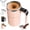 Pink, variant on Auto Self Stirring Mug with Temp Display, USB-C Rechargeable Electric Mixing Cup, Stainless Steel Coffee Tumbler for Office Travel