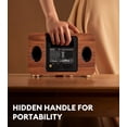 thumbnail image 6 of Restored Edifier D32 Tabletop Wireless Speaker, Hi-Res Audio, LDAC, ALAC, 60W (RMS), 2.1 Acoustic Architecture, 11h Playtime, APP Control, Bluetooth 5.3, AirPlay2, USB-C and AUX Inputs, Brown (Refurbished), 6 of 9