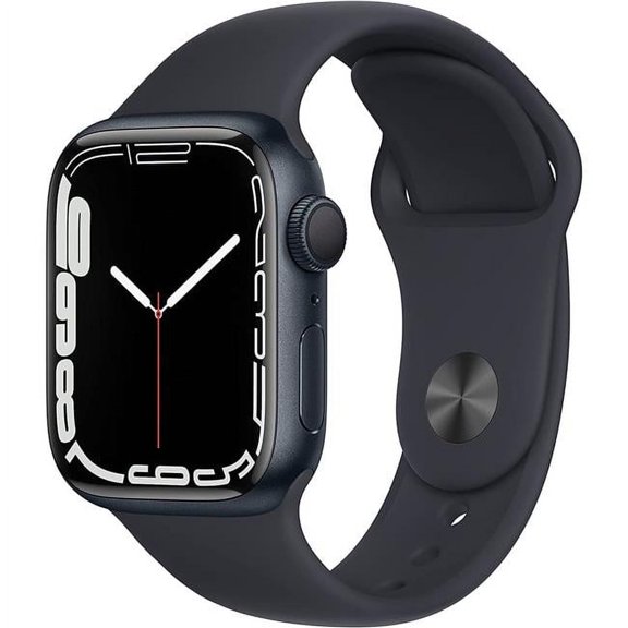 Pre-Owned Apple Watch Series 7 41mm GPS Midnight Aluminum Case - Midnight Sport Band