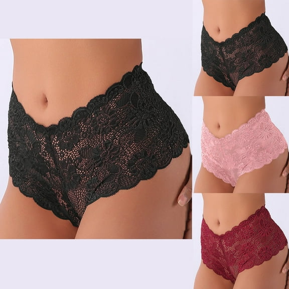 THDHVS Women's Briefs,Panties for Women,Lady's High Rise Comfortable Breathable Plus Size Briefs Women's Briefs