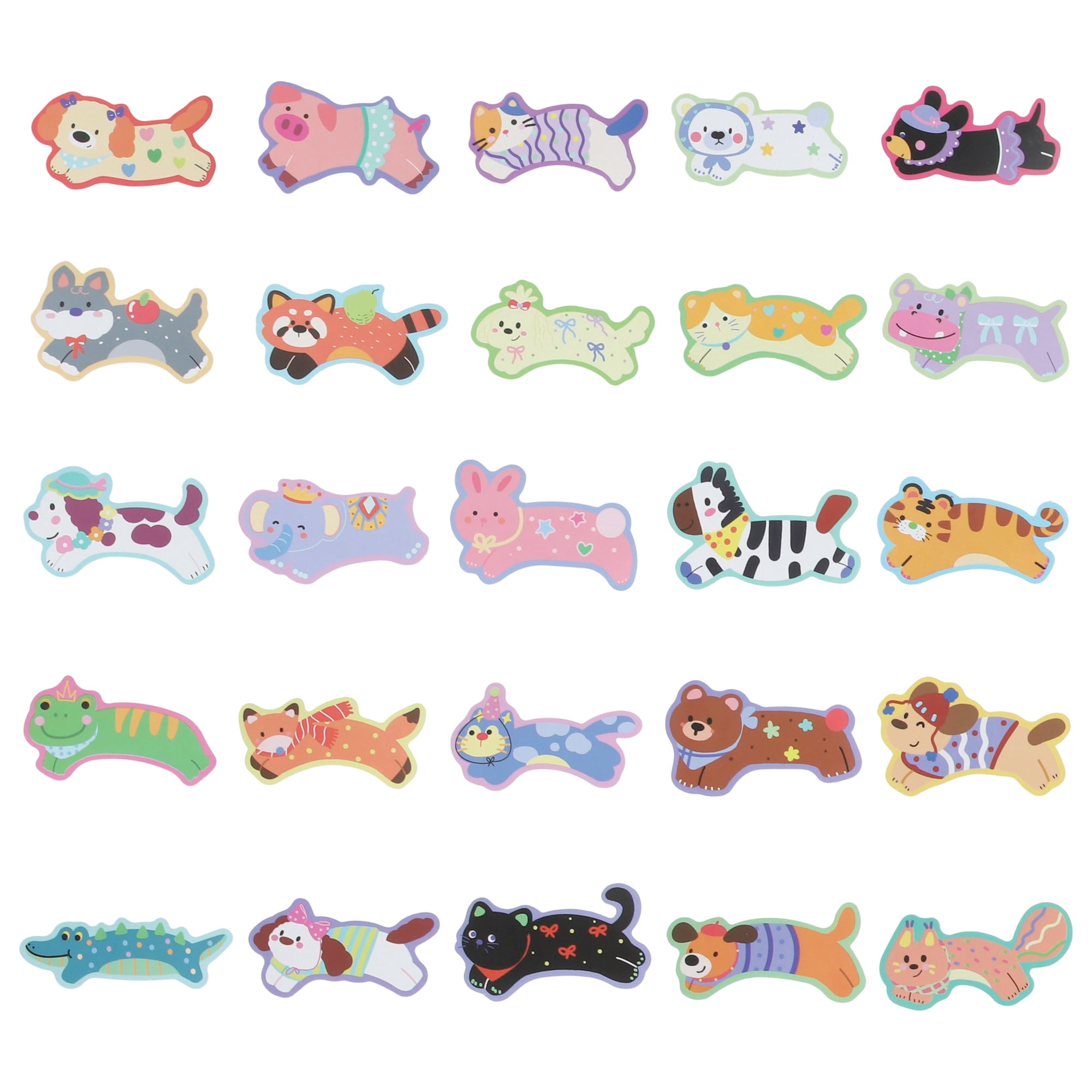 Unique Bargains Waterproof Reading Stickers for Laptop Water Bottle Running Animal