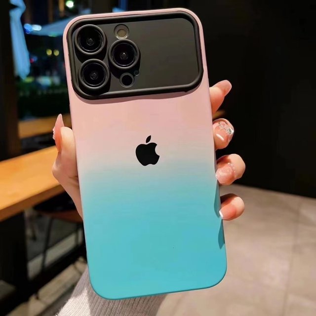 Cubierta Trasera De Silicona De Gradiente Sensible A La Piel Funda Para Teléfono Móvil iPhone 11 12 13 14 pro max
