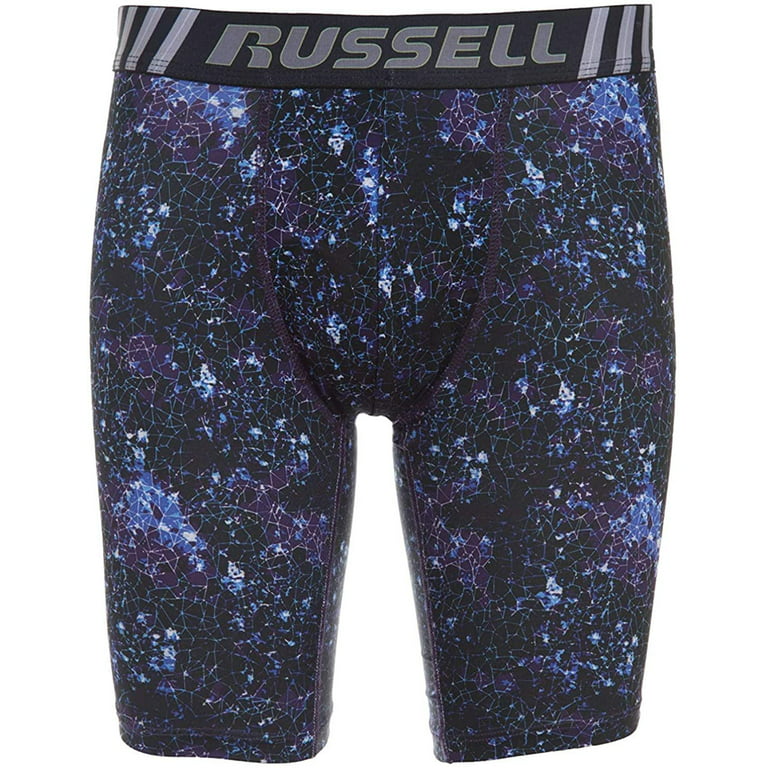 Russell Athletic 6 Pack of Men's Assorted Prints Boxer Briefs, Small