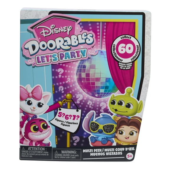 Disney Doorables Let’s Party Multi-Peek Series 14, Collectible 1.5 Inch Toy, Boys and Girls Toy Ages 5 and Up, Kids Toys for Ages 5 Up