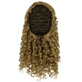 thumbnail image 3 of KiSAYFUTy Curly Ponytail Drawstring Ponytail 14 Inch Synthetic Hairpieces Clip in Afro Fluffy Puff Ponytail Hair Extensions 140G per piece (14 Inch,T1b-33#), 3 of 8